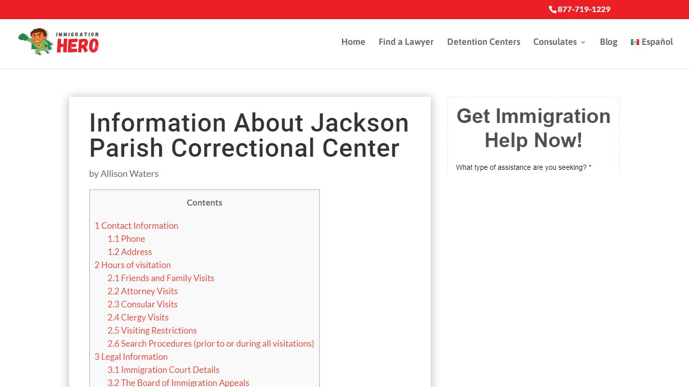 Information About Jackson Parish Correctional Center